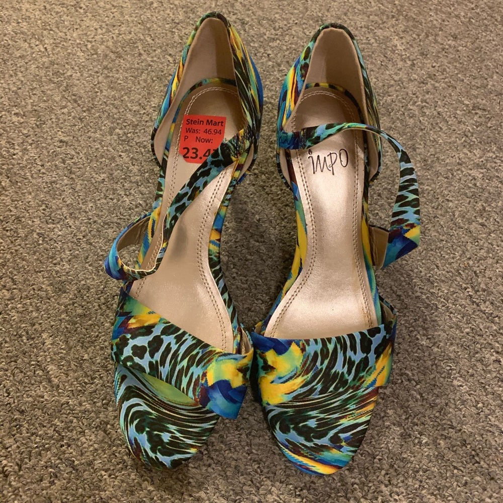 Peacock inspired sandals